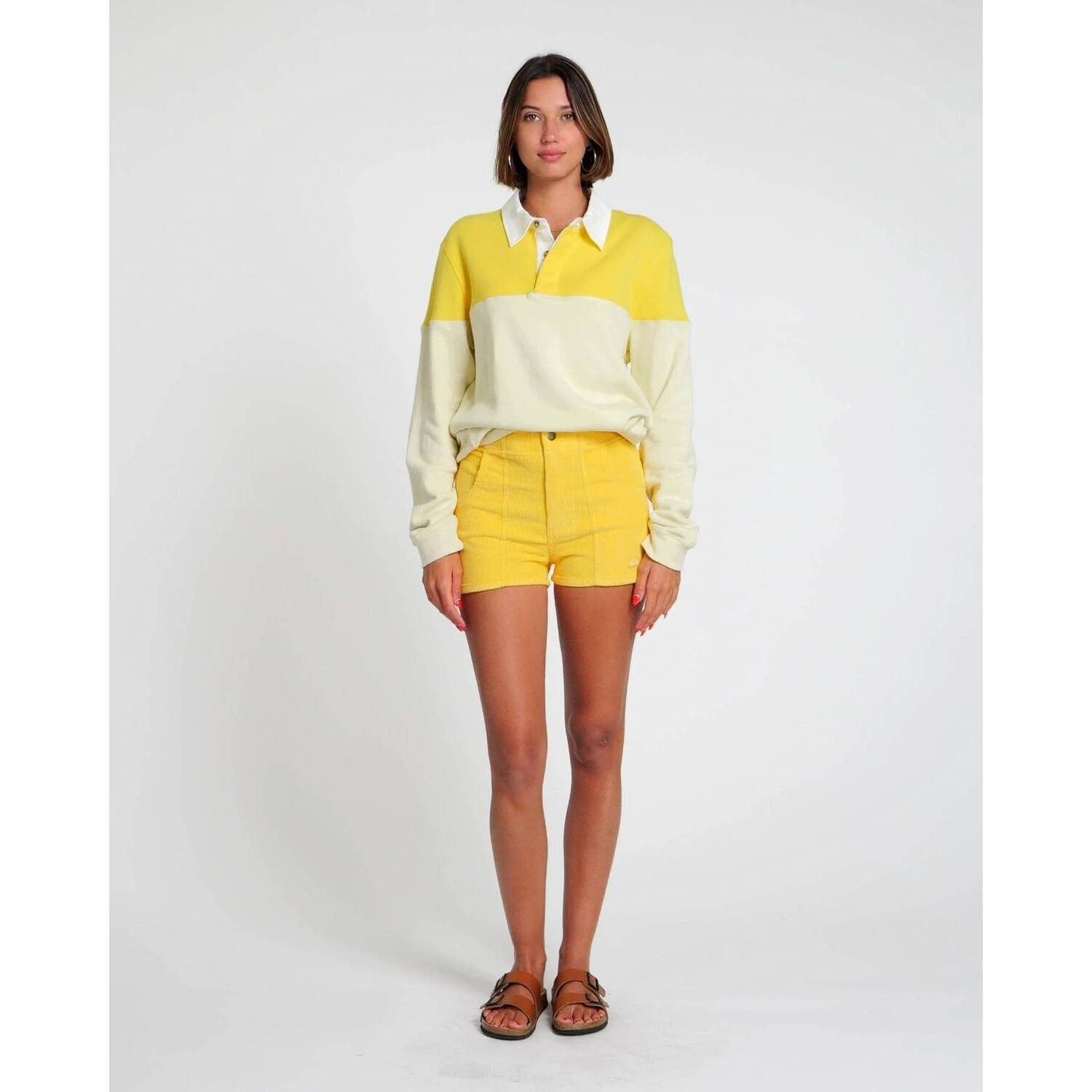 New Hammies Retro Corduroy Shorts In Yellow — image 2 of 4